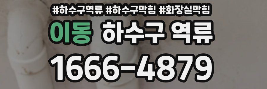 이동 하수구 역류