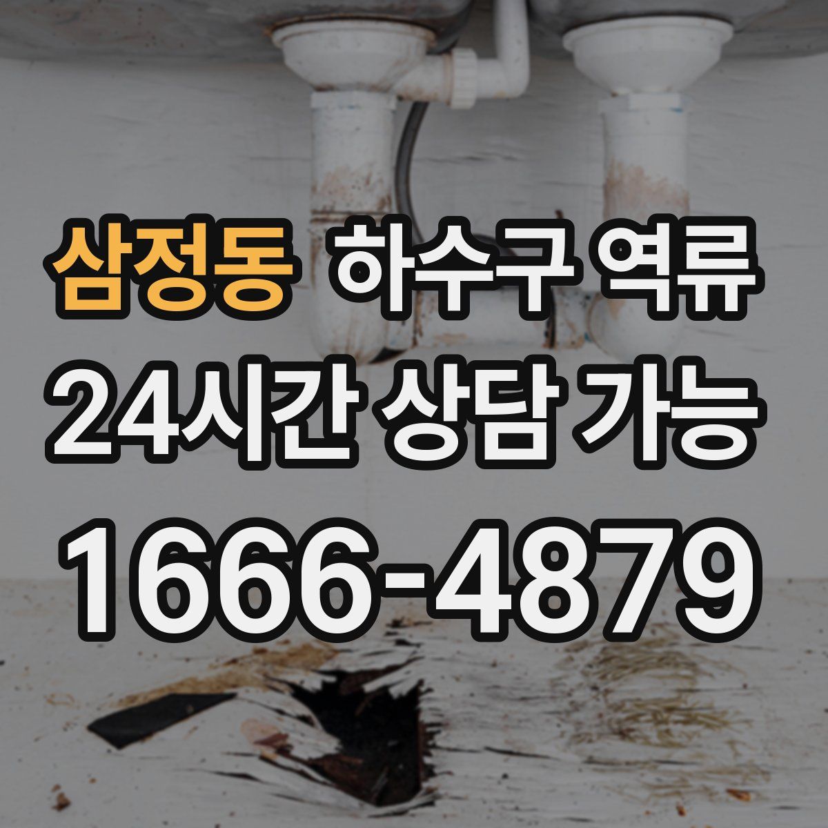 삼정동 하수구 역류
