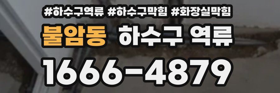 불암동 하수구 역류