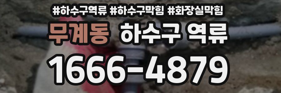 무계동 하수구 역류