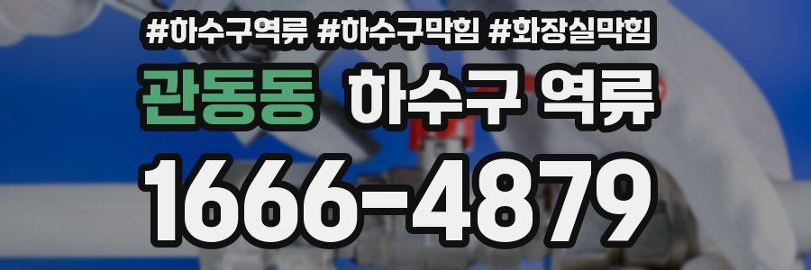 관동동 하수구 역류