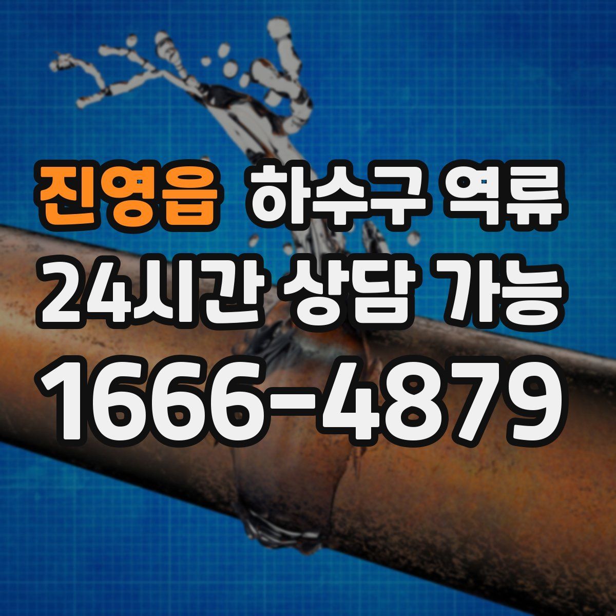 진영읍 하수구 역류