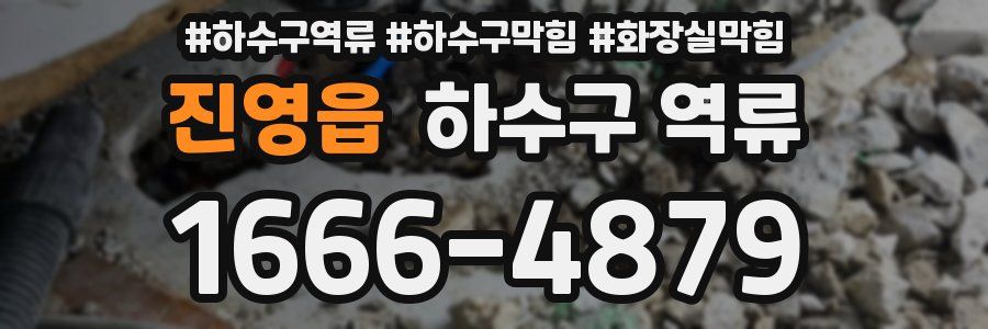 진영읍 하수구 역류