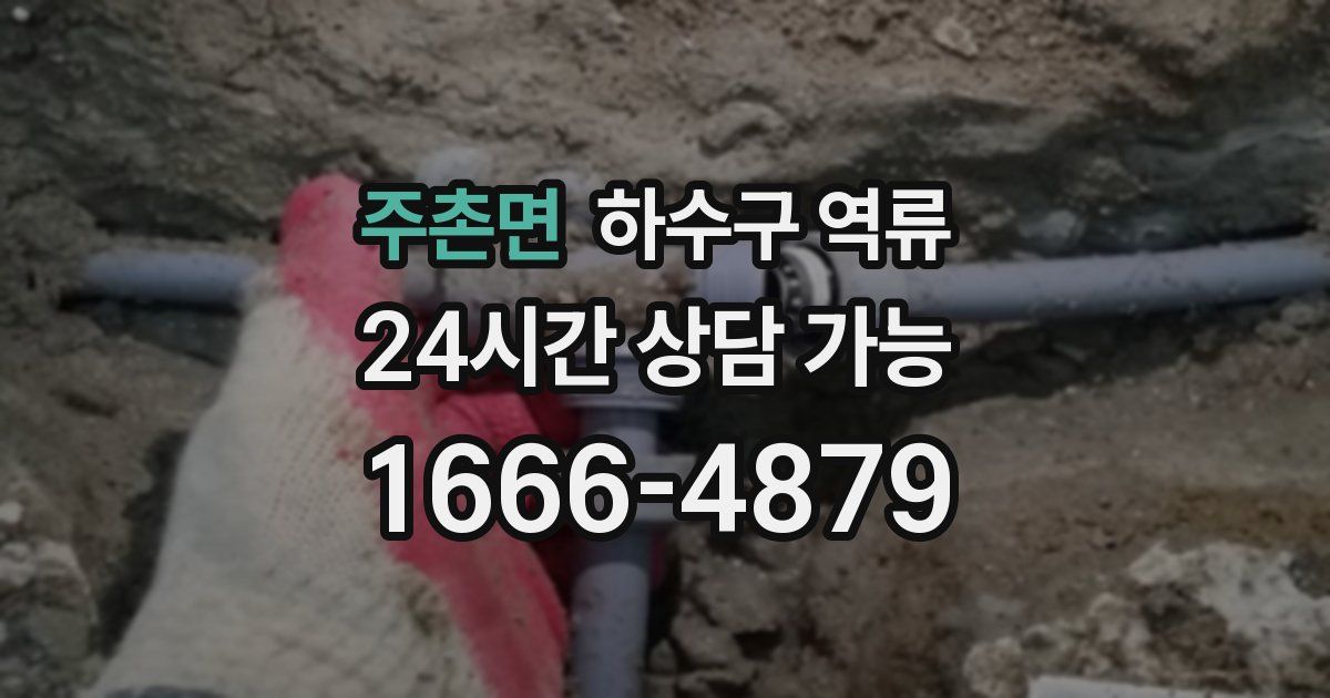 주촌면 하수구 역류