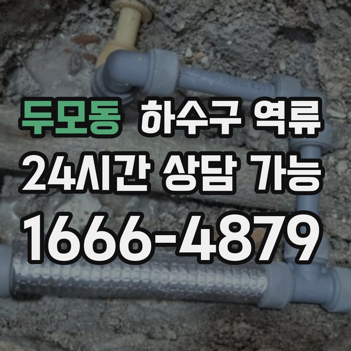 두모동 하수구 역류