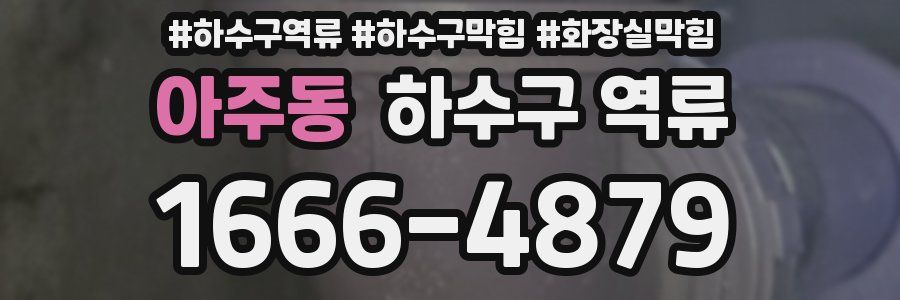 아주동 하수구 역류