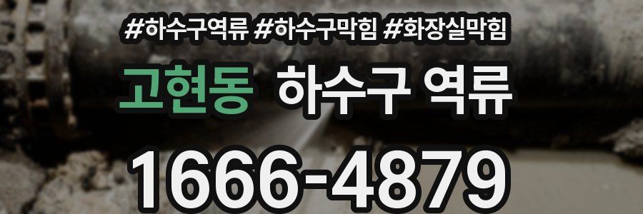 고현동 하수구 역류