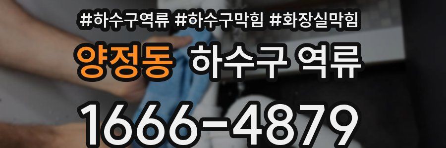 양정동 하수구 역류