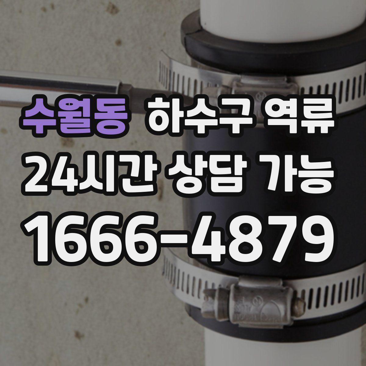 수월동 하수구 역류