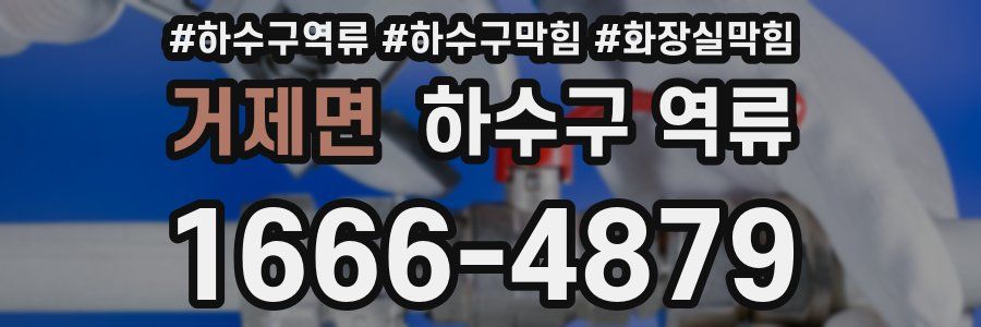 거제면 하수구 역류