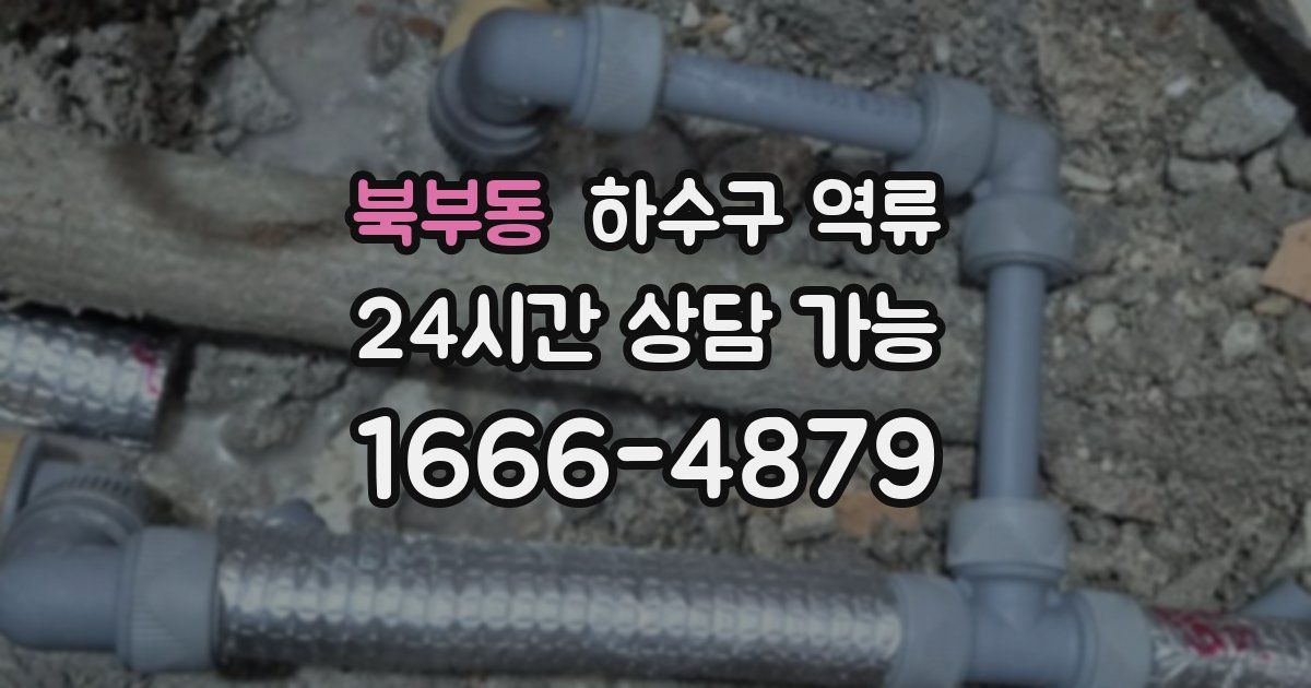 북부동 하수구 역류