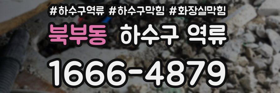 북부동 하수구 역류