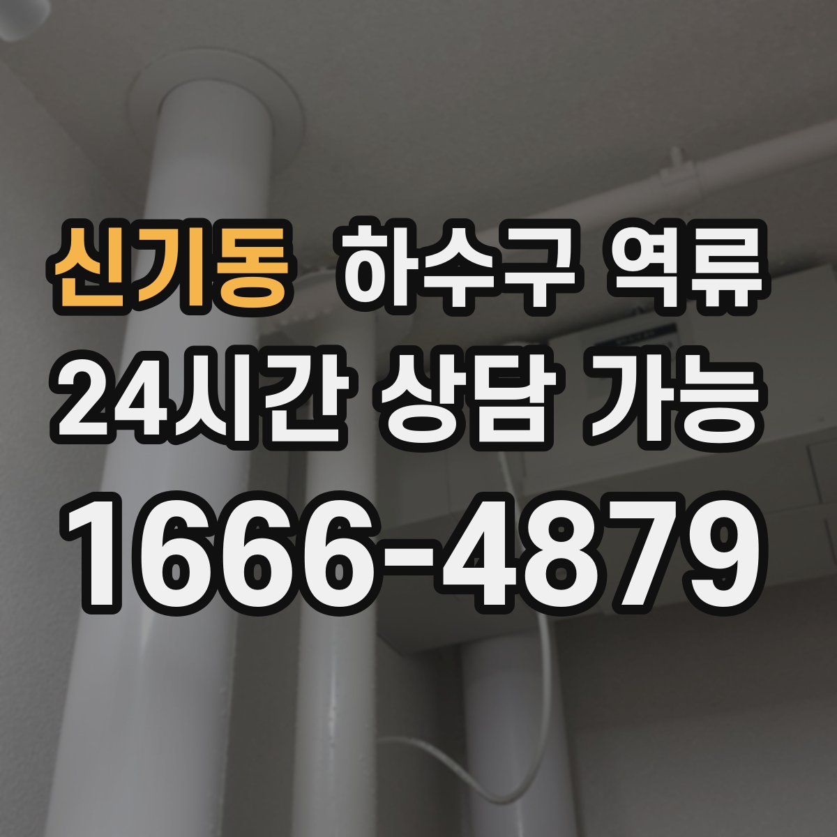 신기동 하수구 역류