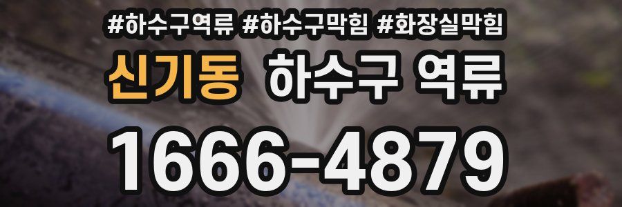 신기동 하수구 역류