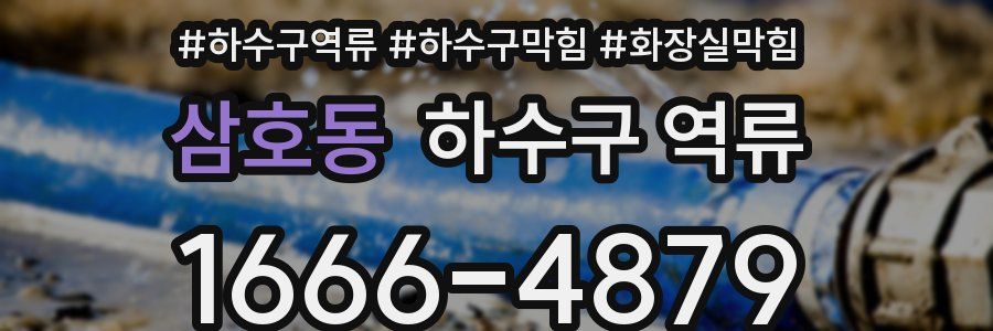 삼호동 하수구 역류