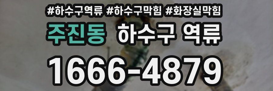 주진동 하수구 역류