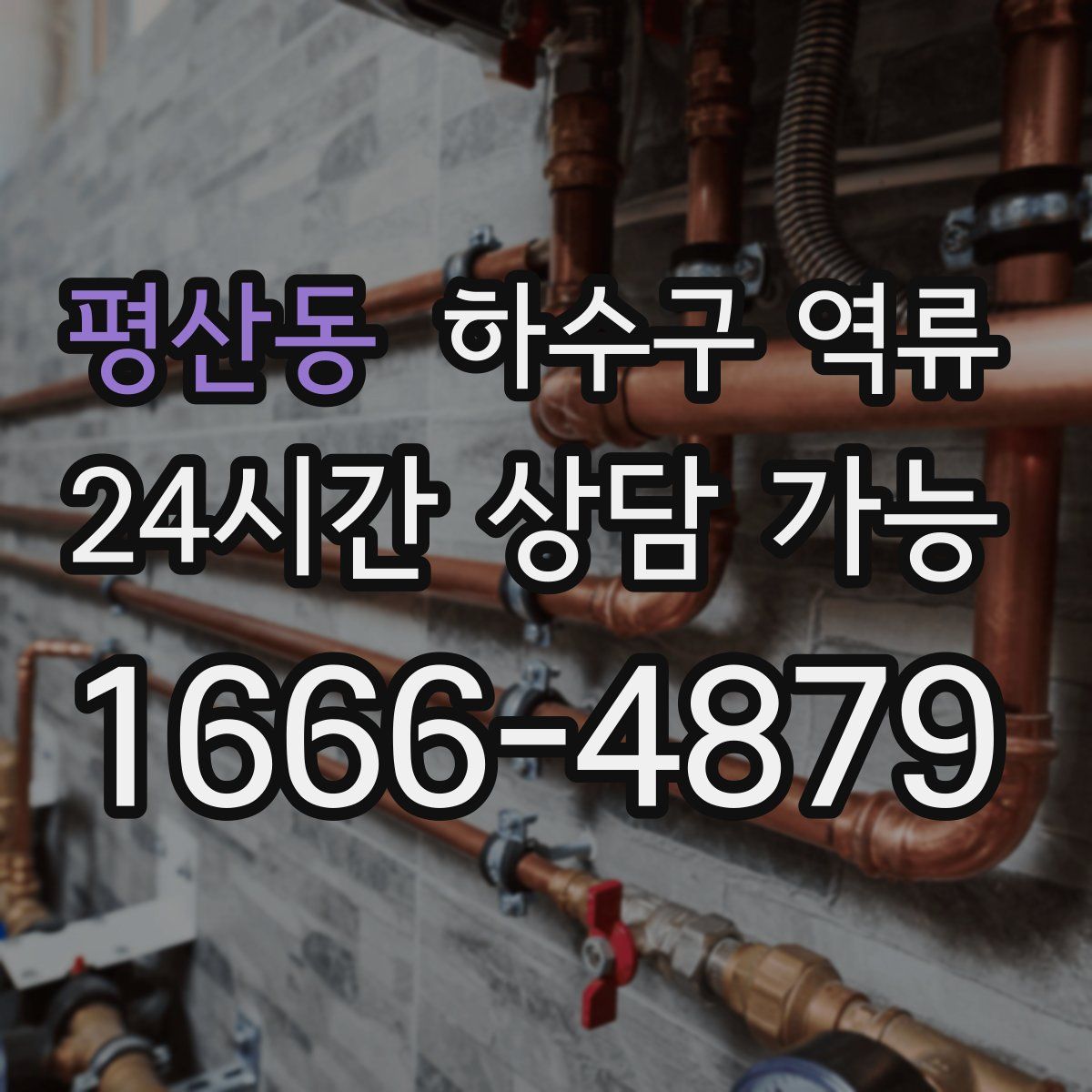 평산동 하수구 역류