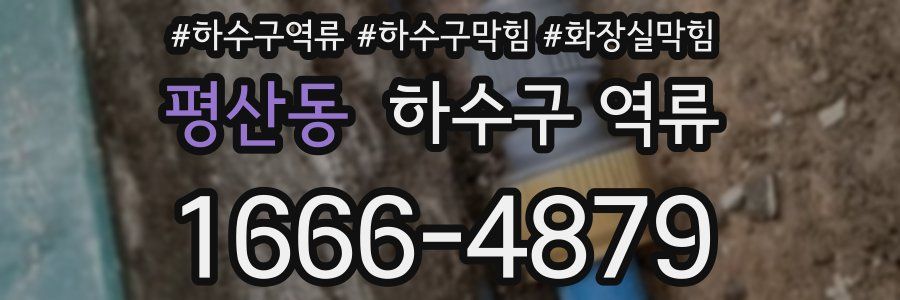 평산동 하수구 역류