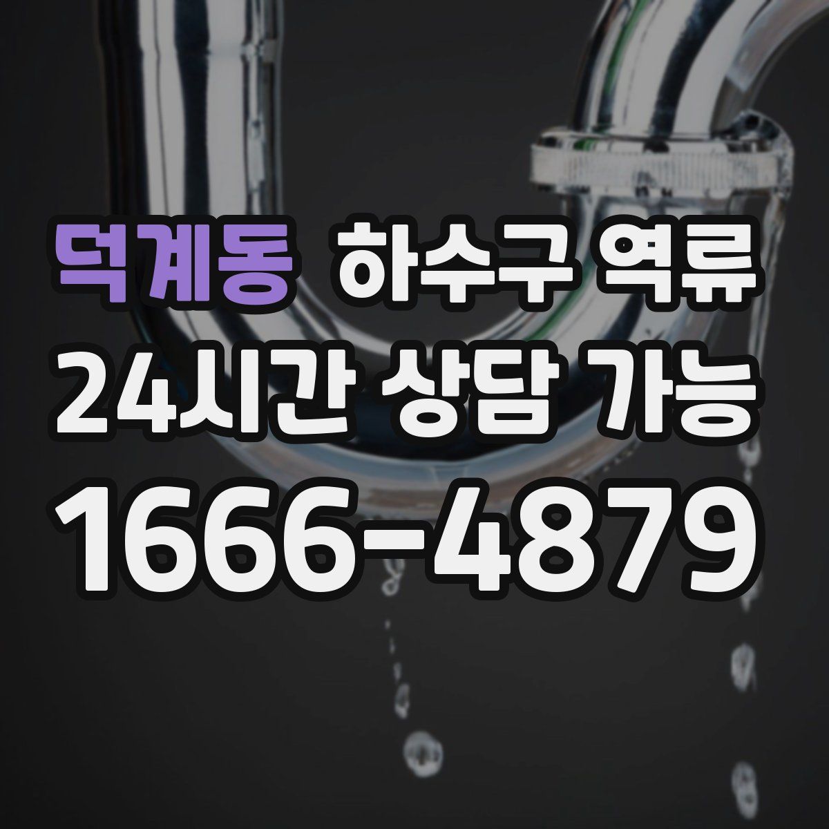 덕계동 하수구 역류