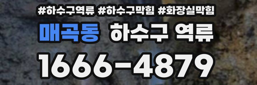 매곡동 하수구 역류