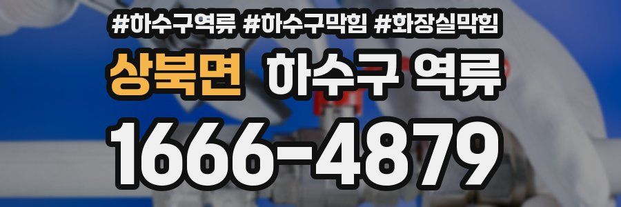 상북면 하수구 역류