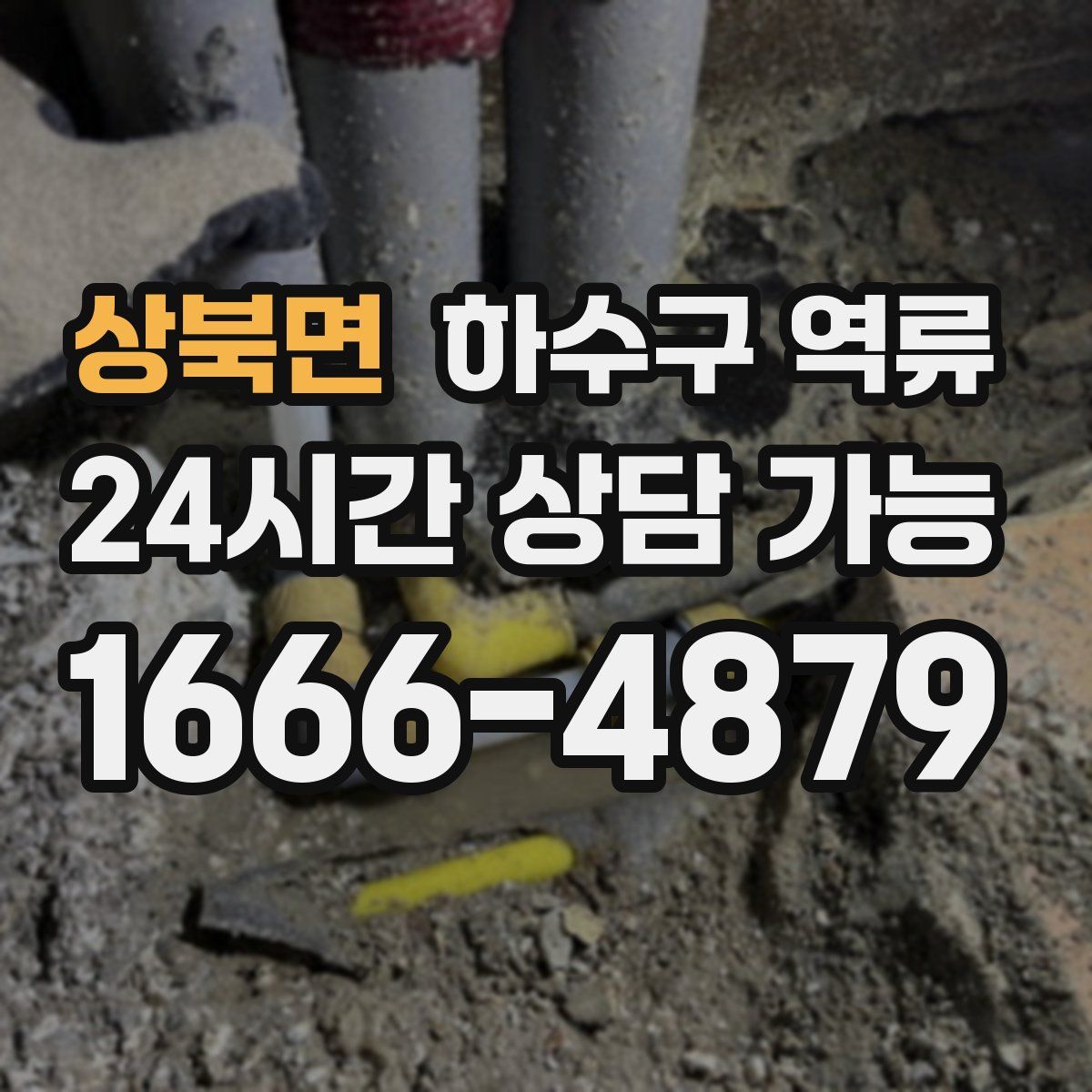 상북면 하수구 역류