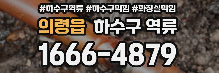 의령읍 하수구 역류