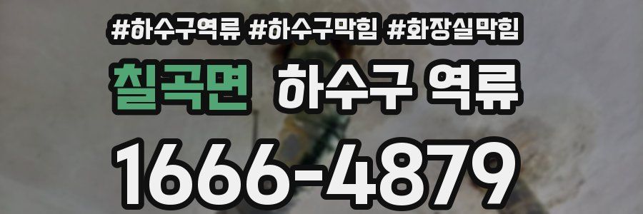 칠곡면 하수구 역류