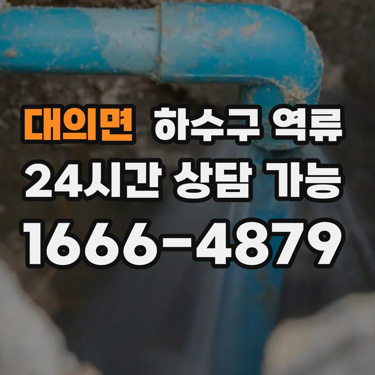 대의면 하수구 역류