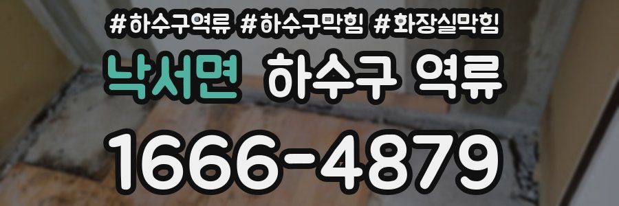 낙서면 하수구 역류