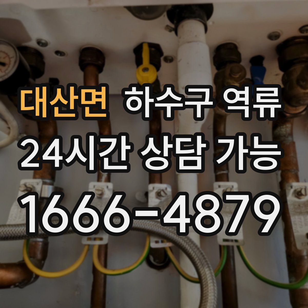 대산면 하수구 역류