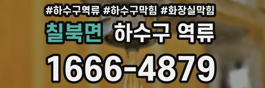 칠북면 하수구 역류