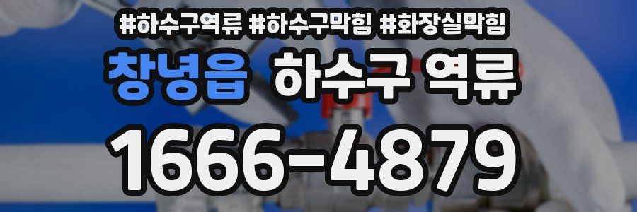 창녕읍 하수구 역류