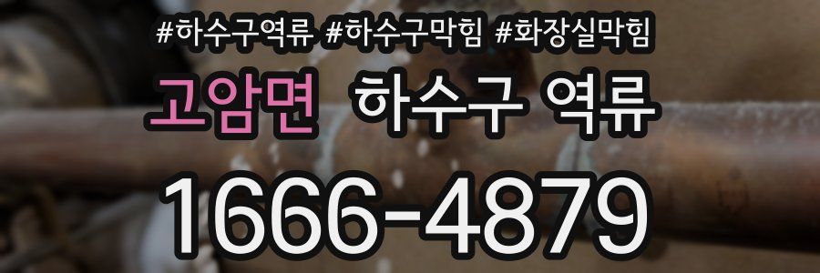 고암면 하수구 역류