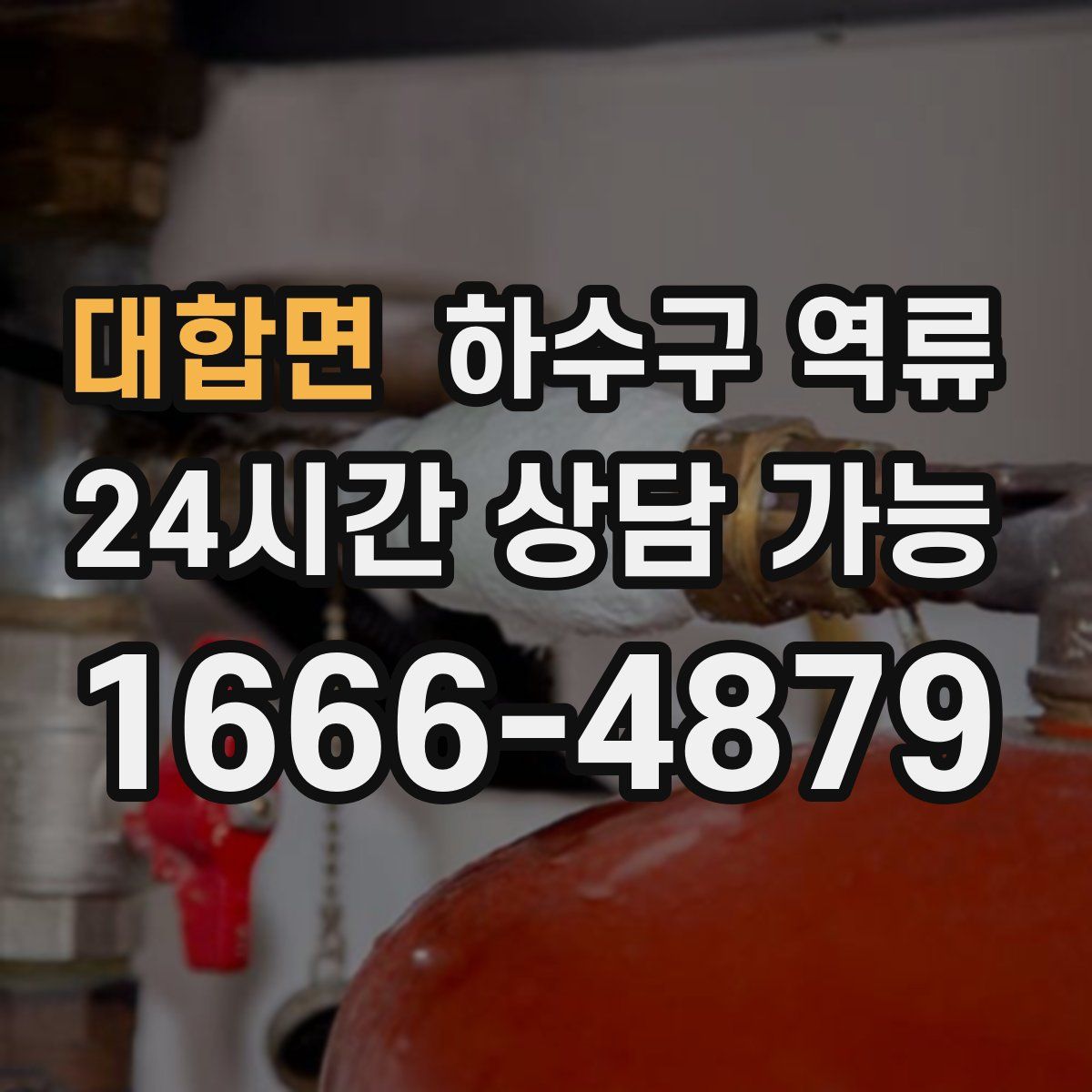 대합면 하수구 역류
