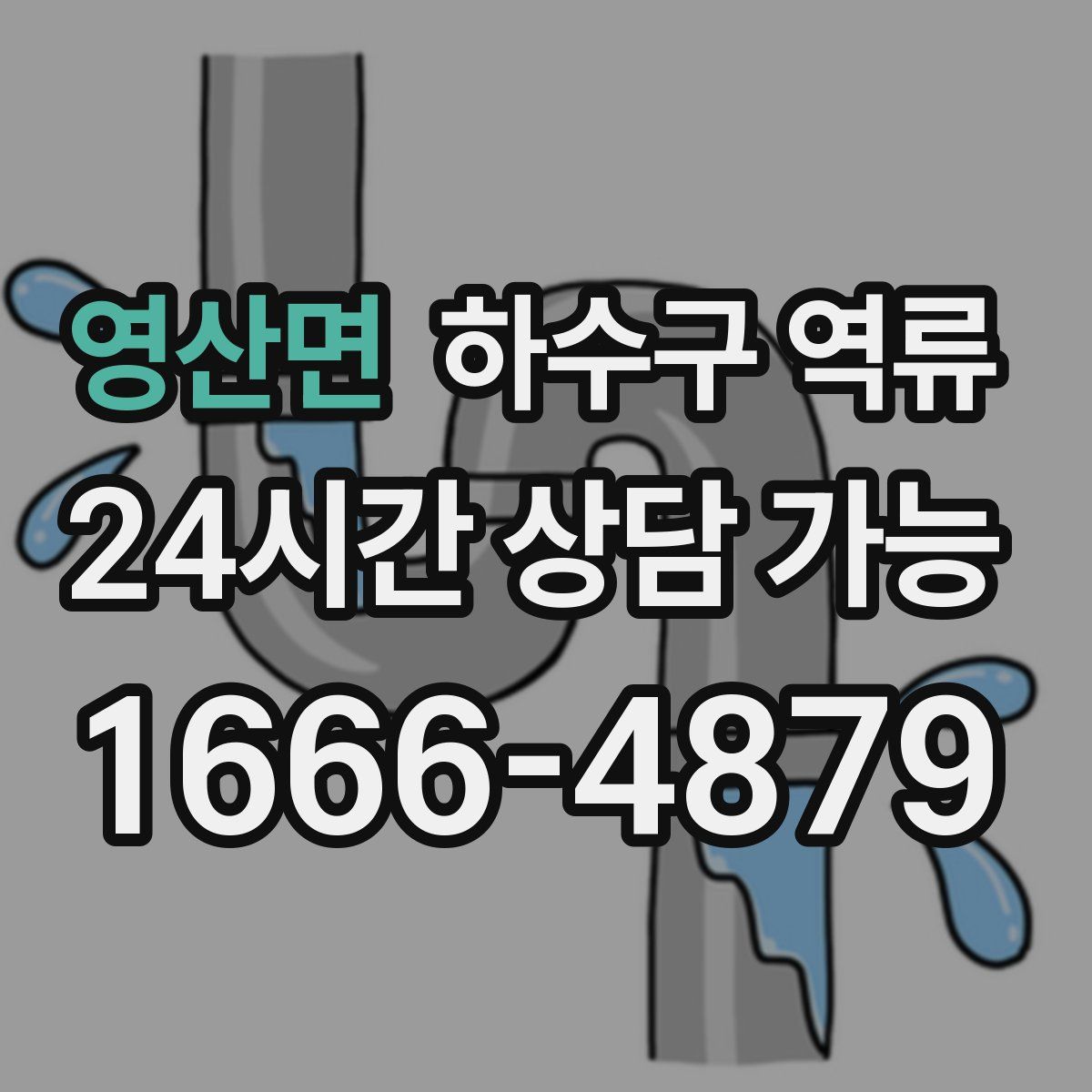 영산면 하수구 역류