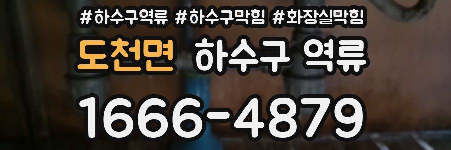 도천면 하수구 역류