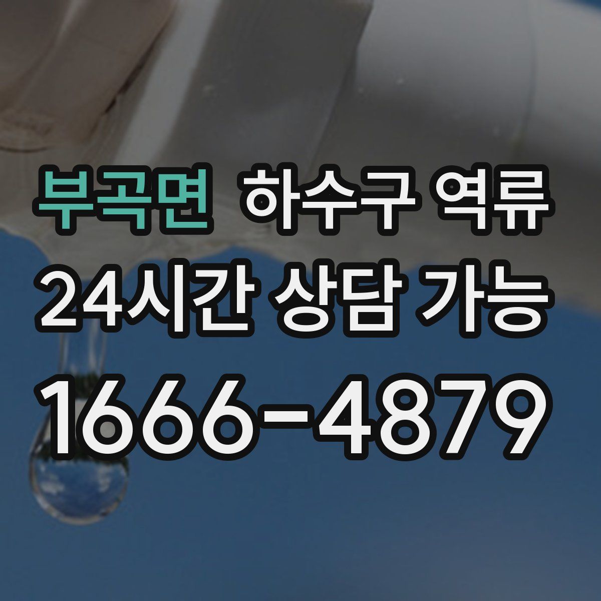 부곡면 하수구 역류