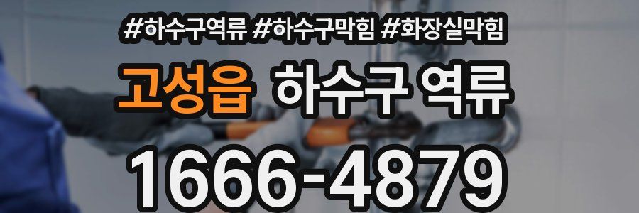고성읍 하수구 역류