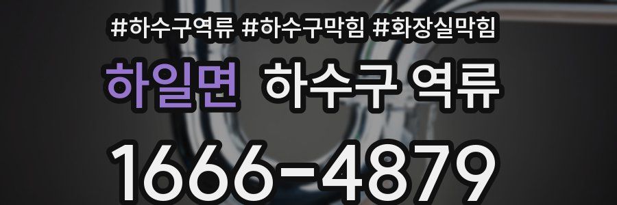 하일면 하수구 역류