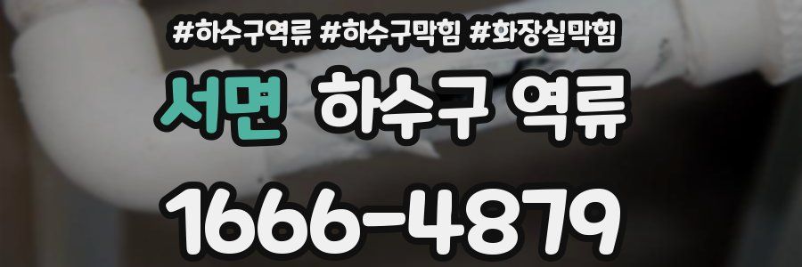 서면 하수구 역류