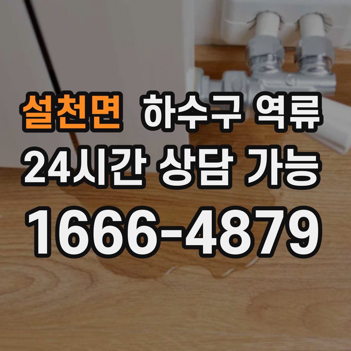 설천면 하수구 역류