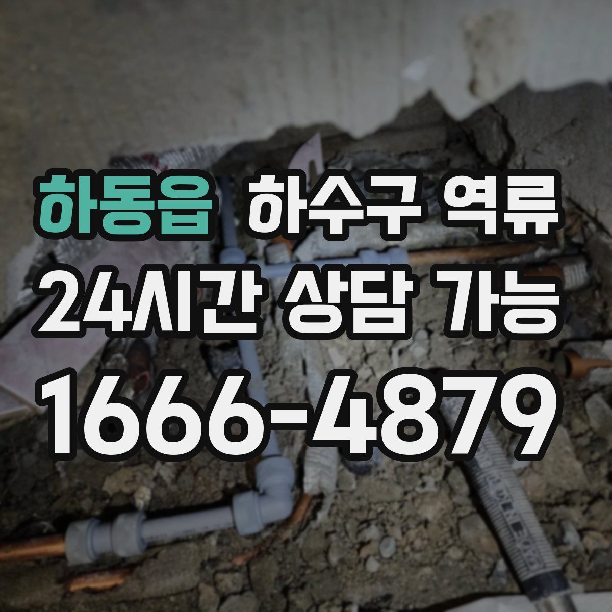 하동읍 하수구 역류