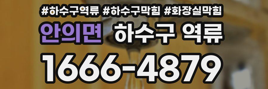 안의면 하수구 역류