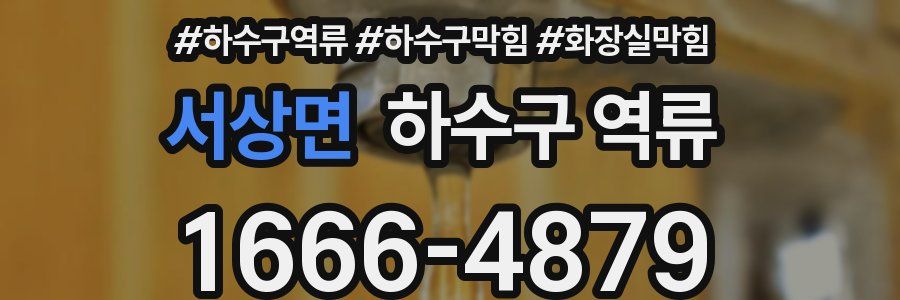 서상면 하수구 역류