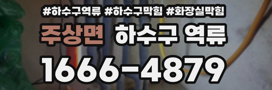 주상면 하수구 역류