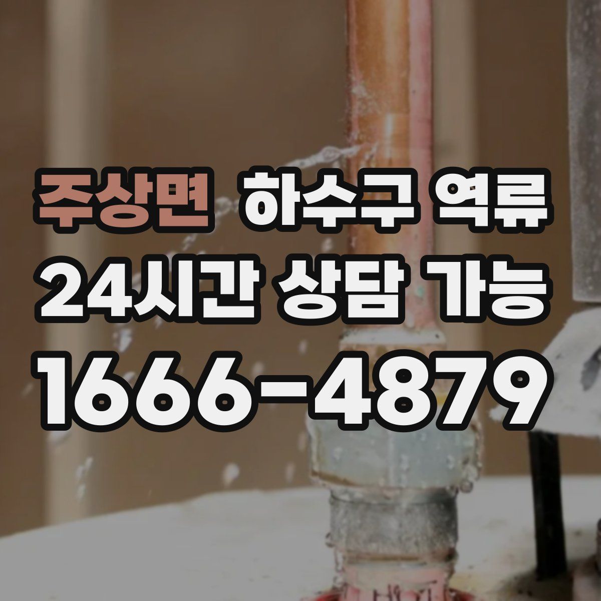 주상면 하수구 역류