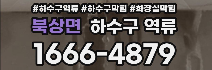 북상면 하수구 역류