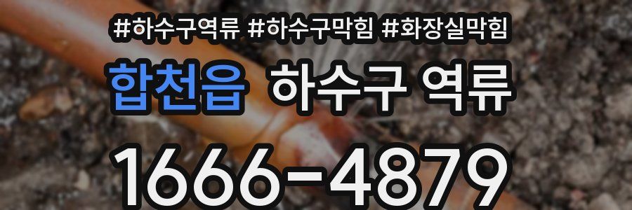 합천읍 하수구 역류