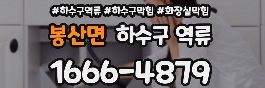 봉산면 하수구 역류